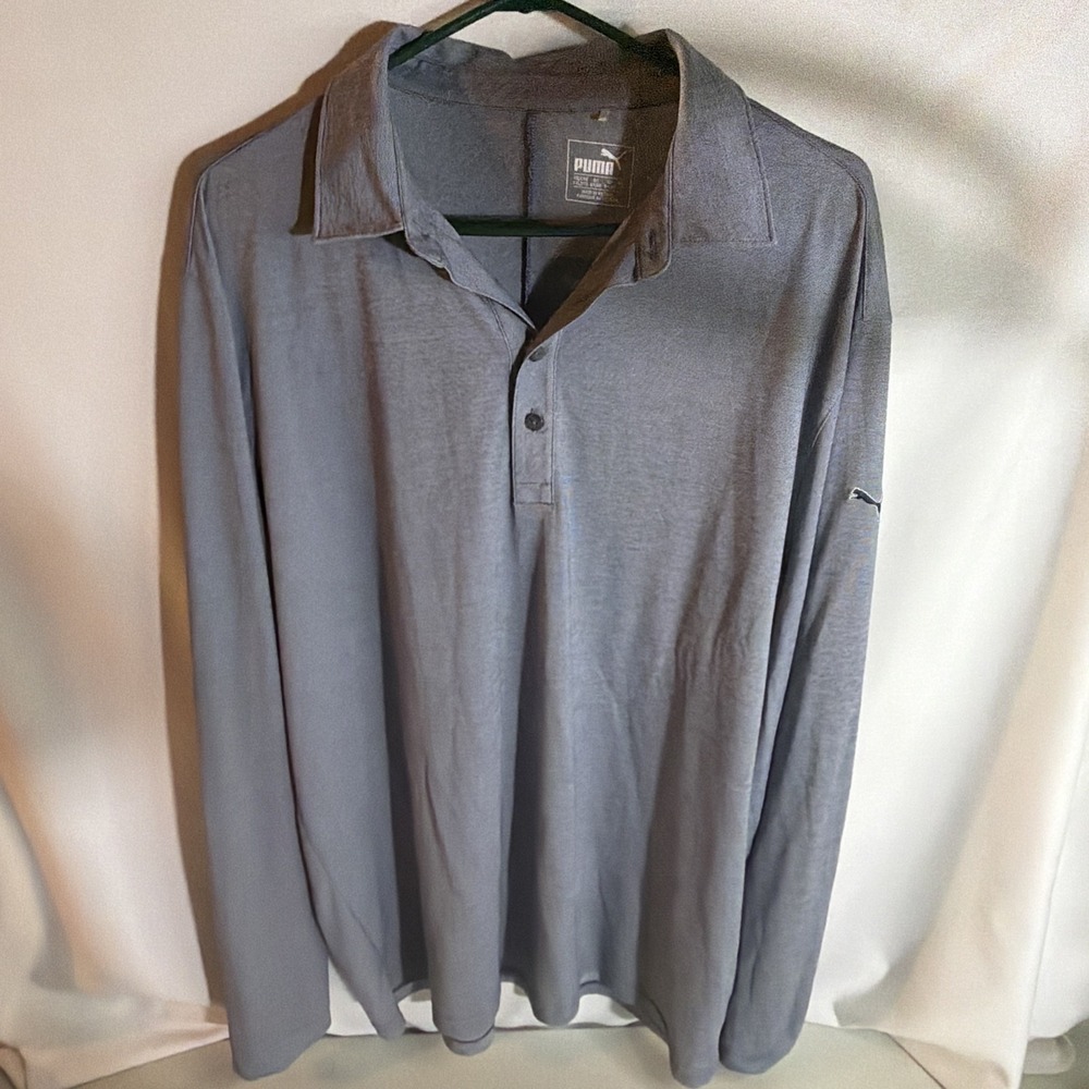 PUMA Men's ActiveGolf 1/4 Button Gray Heather Pullover Size XXL